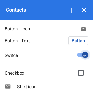 Decorated-text checkbox widget example
