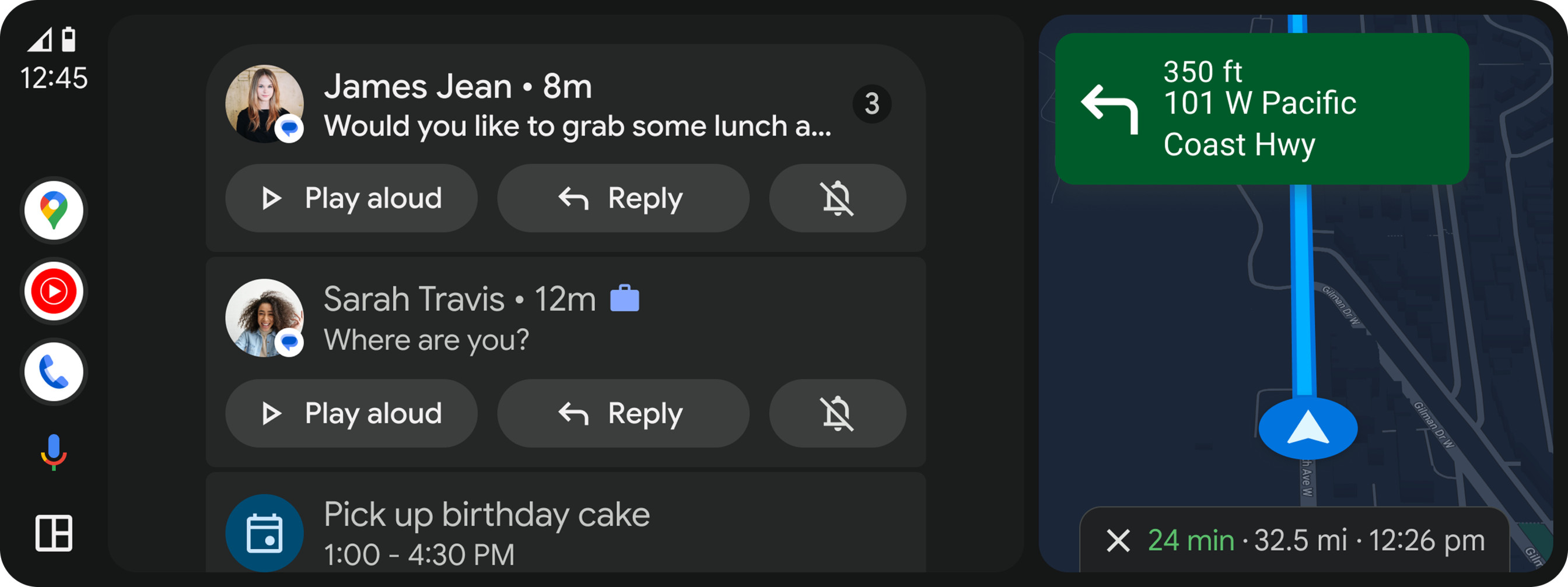 Центр уведомлений обеспечивает доступ к сохраненным уведомлениям.