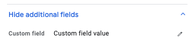 The show additional fields panel that appears when you edit an issue with
hidden custom fields