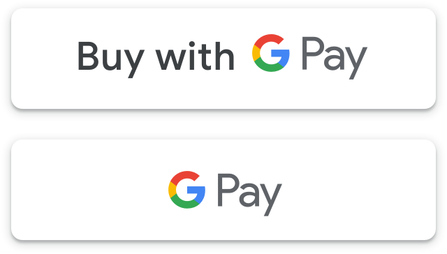 Light Google Pay payment buttons