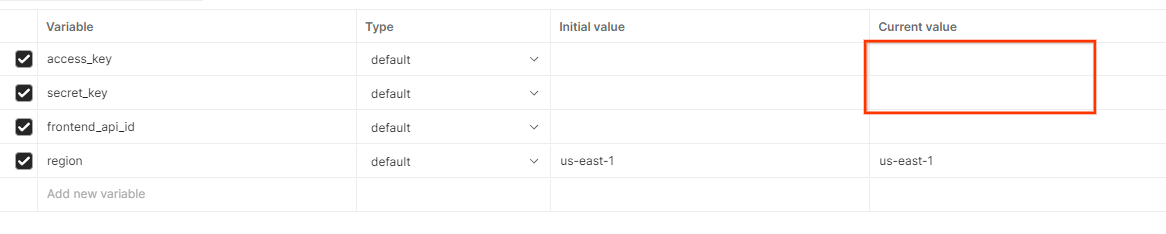 postman editar variables globales