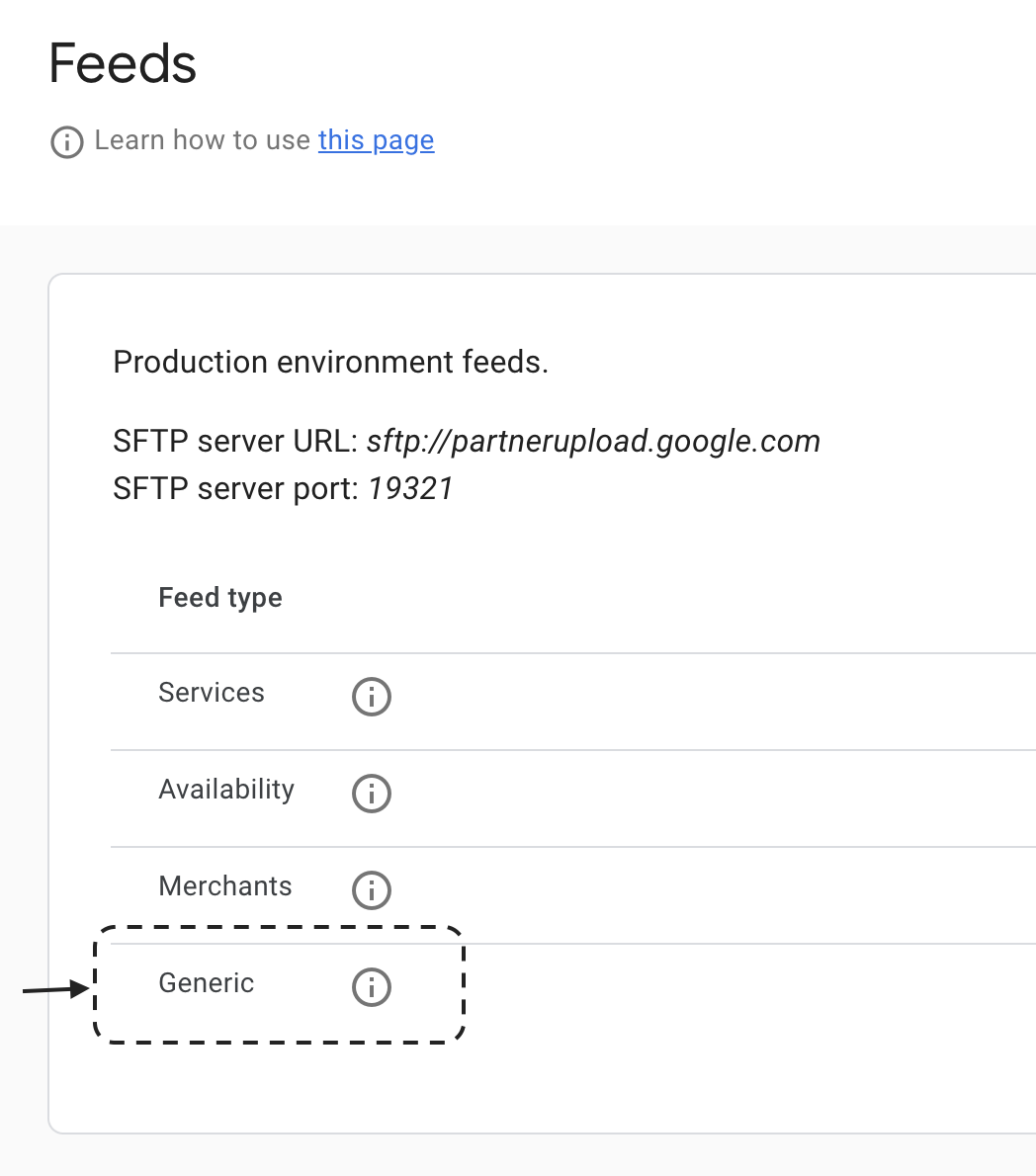 Selecting feed dropboxes