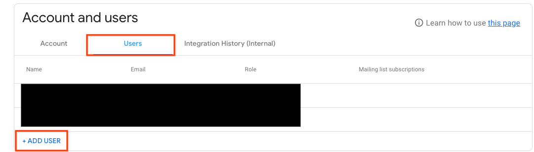 [Users]（ユーザー）タブ