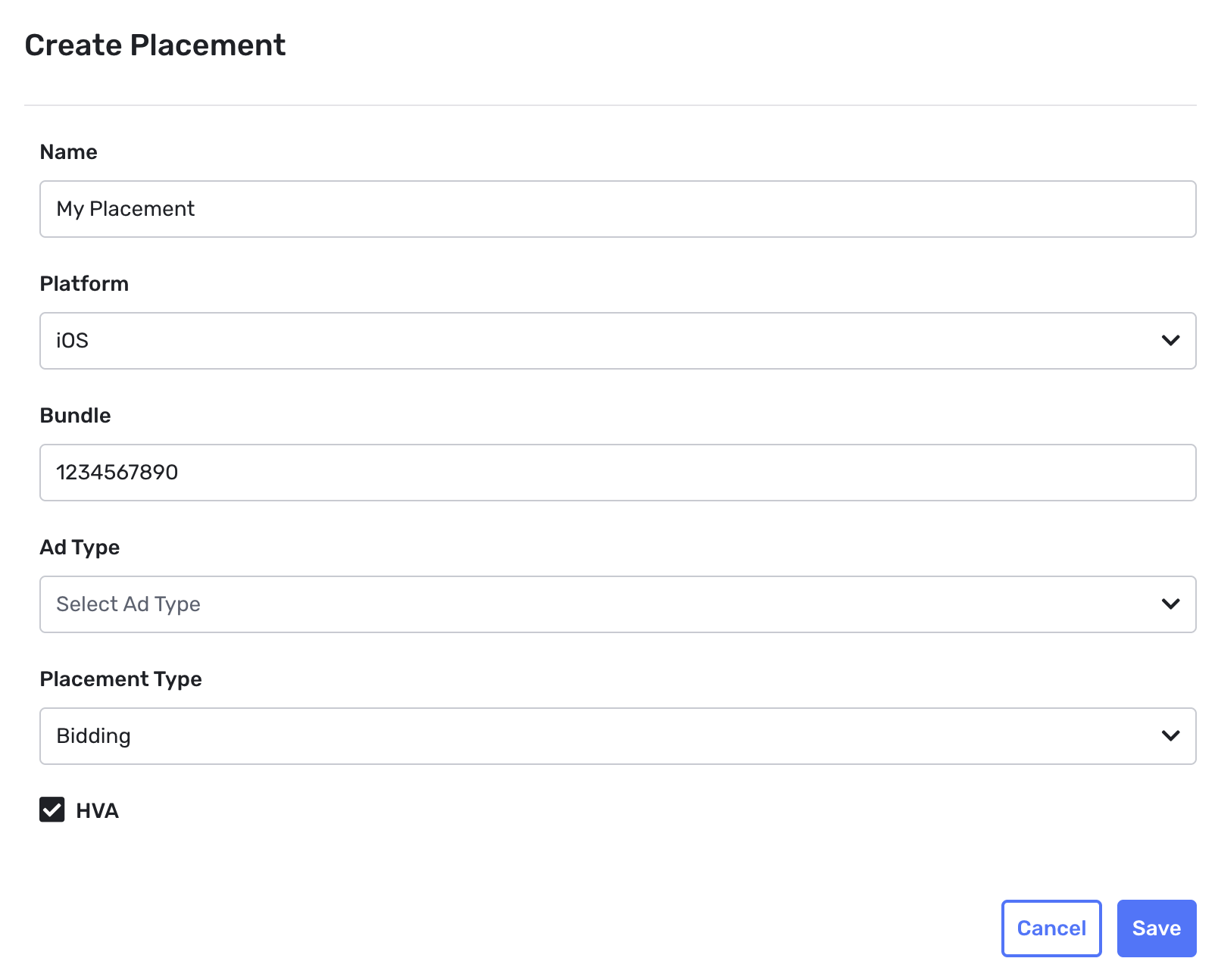 Créer un emplacement iOS
