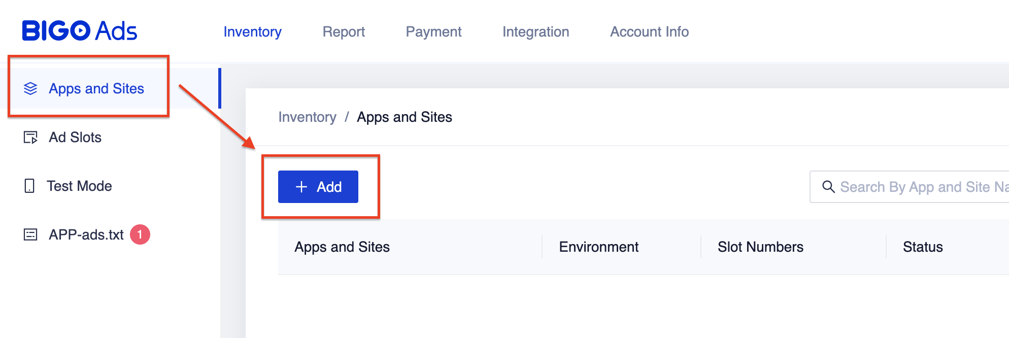 App hinzufügen