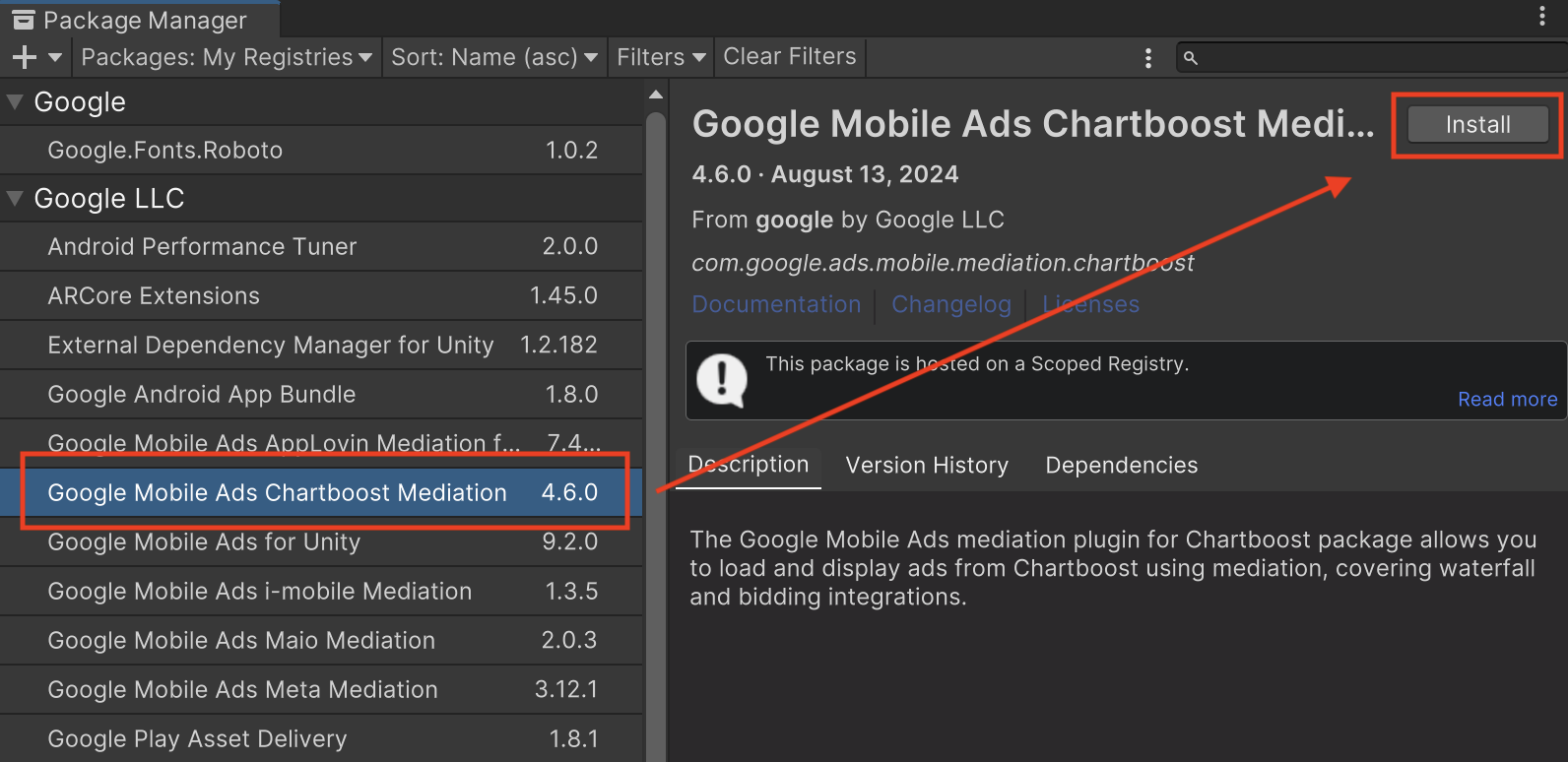 Cómo instalar el paquete desde OpenUPM
