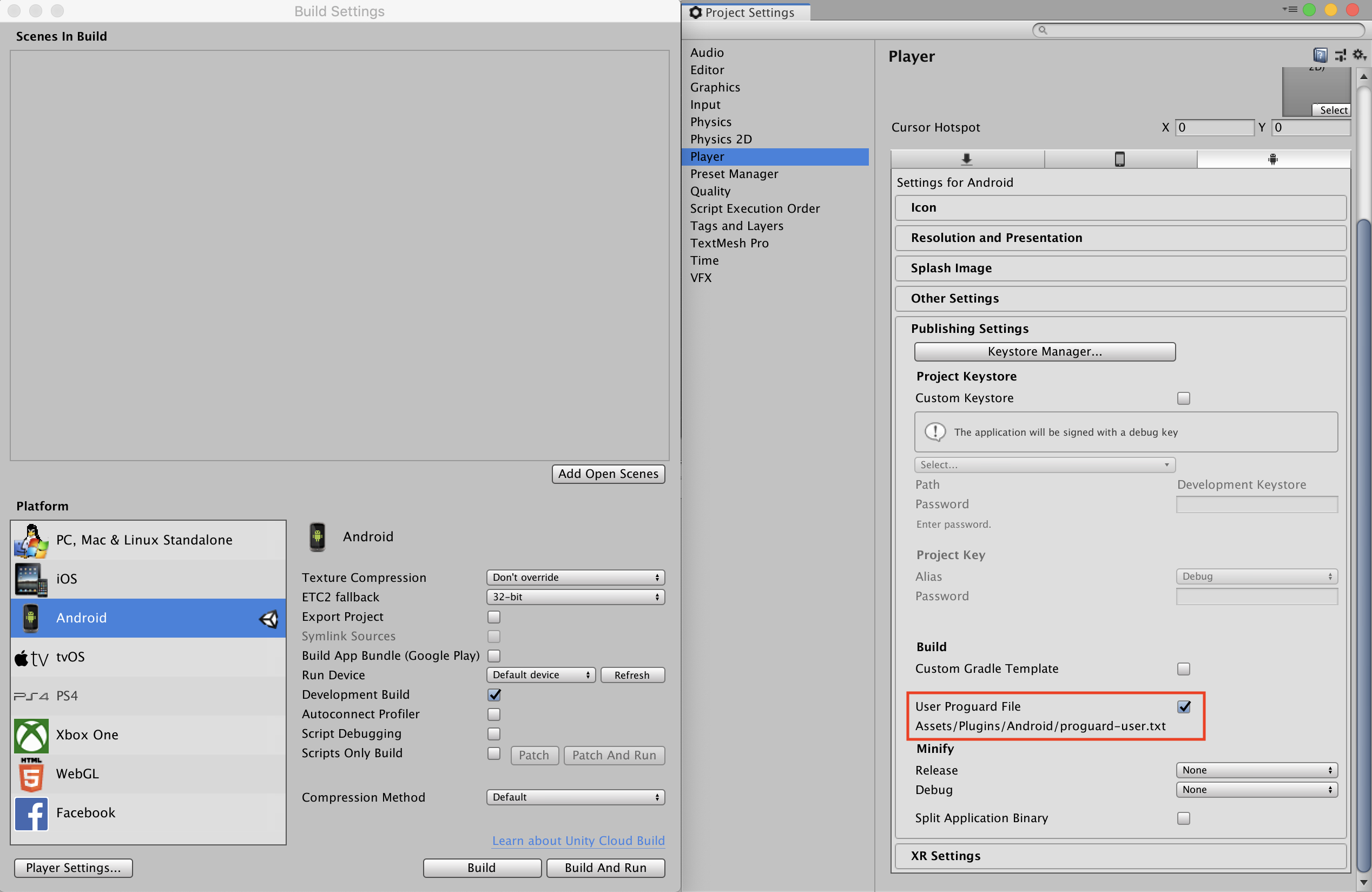 Unity User Proguard File