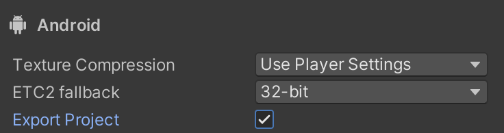 प्रोजेक्ट एक्सपोर्ट करें