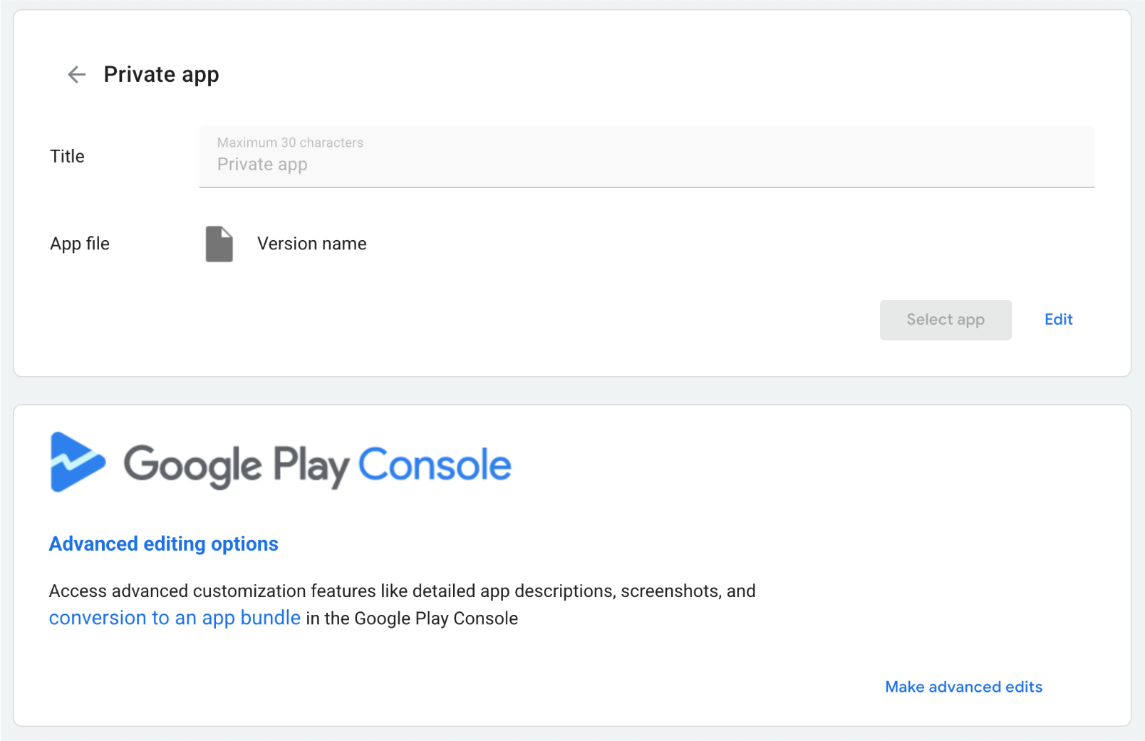 applications privées