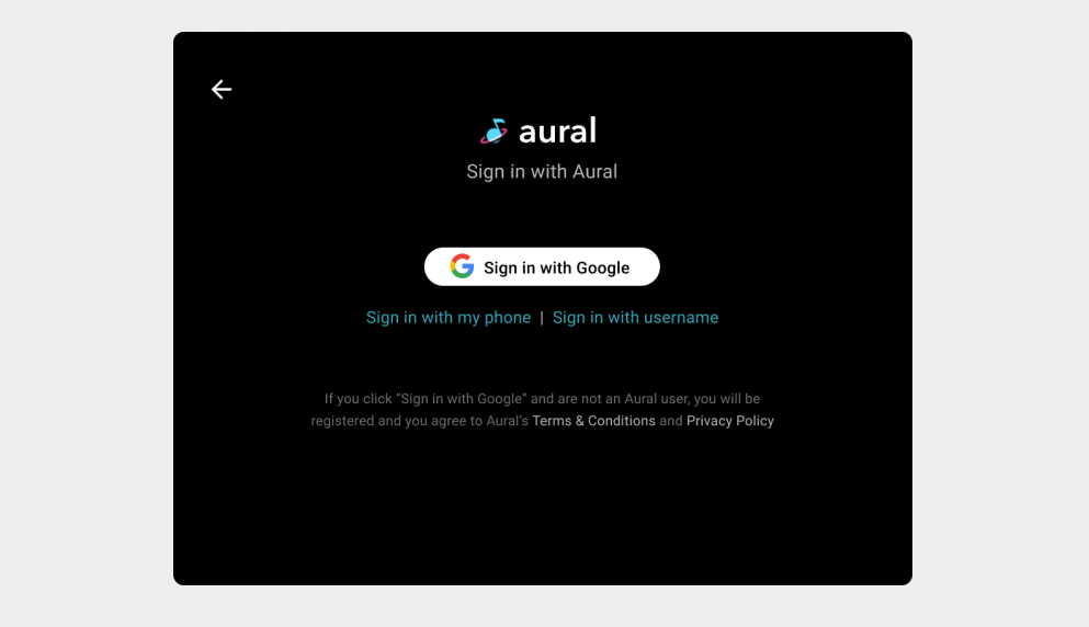 مثال على تسجيل الدخول باستخدام حساب Google