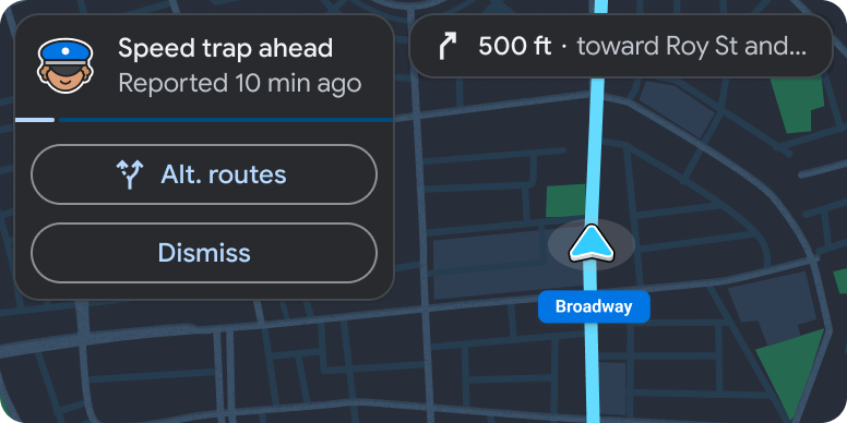 الگوی ناوبری با هشدار