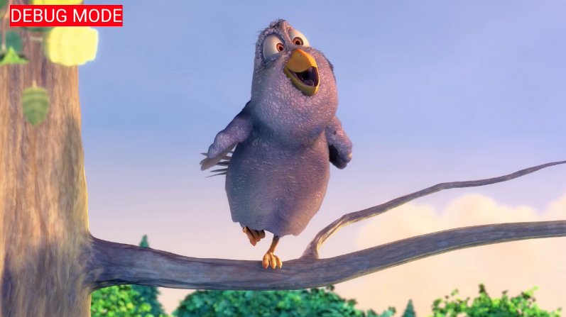 Immagine di un video in riproduzione con il messaggio "MODALITÀ DI DIAGNOSI" su sfondo rosso nell'angolo in alto a sinistra dell'inquadratura