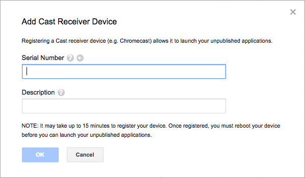 "Yayın alıcı cihaz ekle" iletişim kutusunun resmi