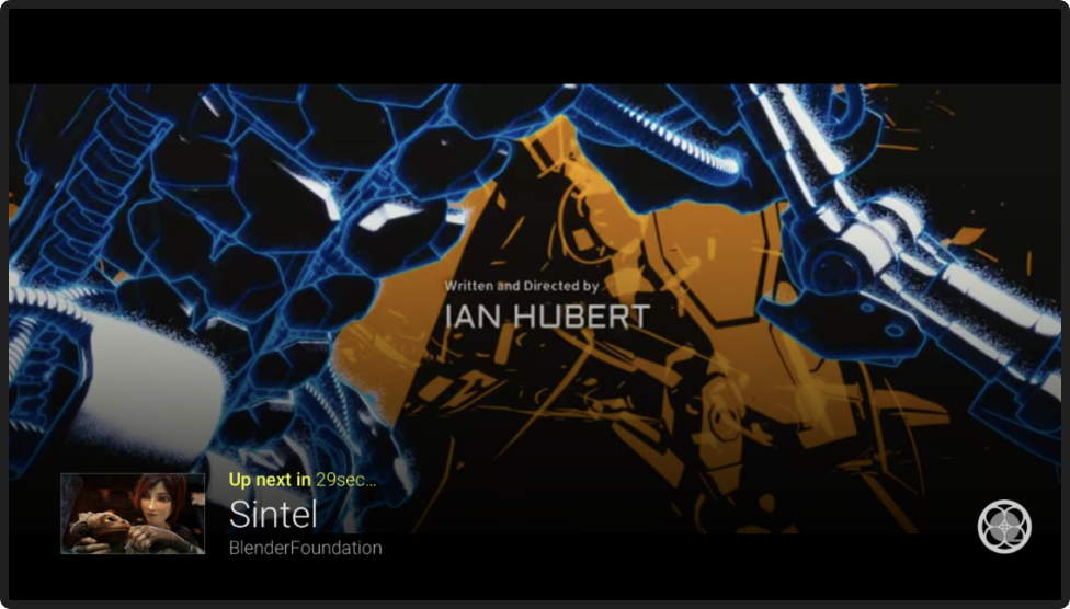 Lecture automatique de la vidéo suivante sur le récepteur