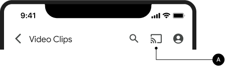 Remetente, Conectando ao Cast