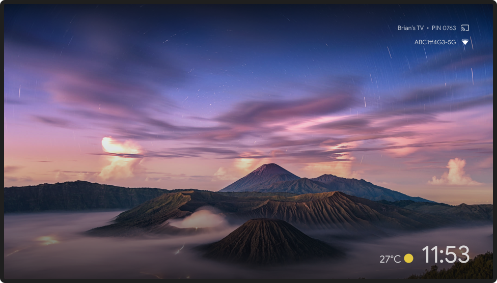 キャストのホーム画面の画像