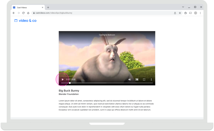 Reproduzir o conteúdo