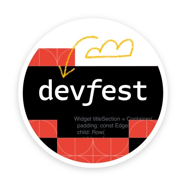 Scopri il badge del DevFest