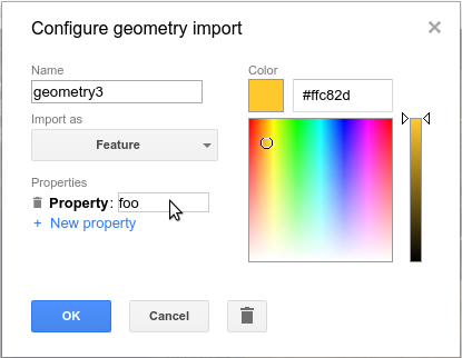 The geometry configuration
tool