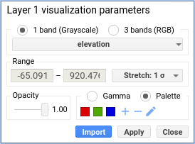 The layer visualization tool.