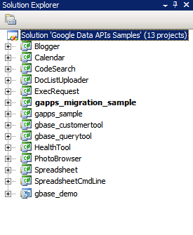 حلّ Google Data API