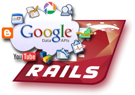 রেলের উপর Google ডেটা Google Data on Rails