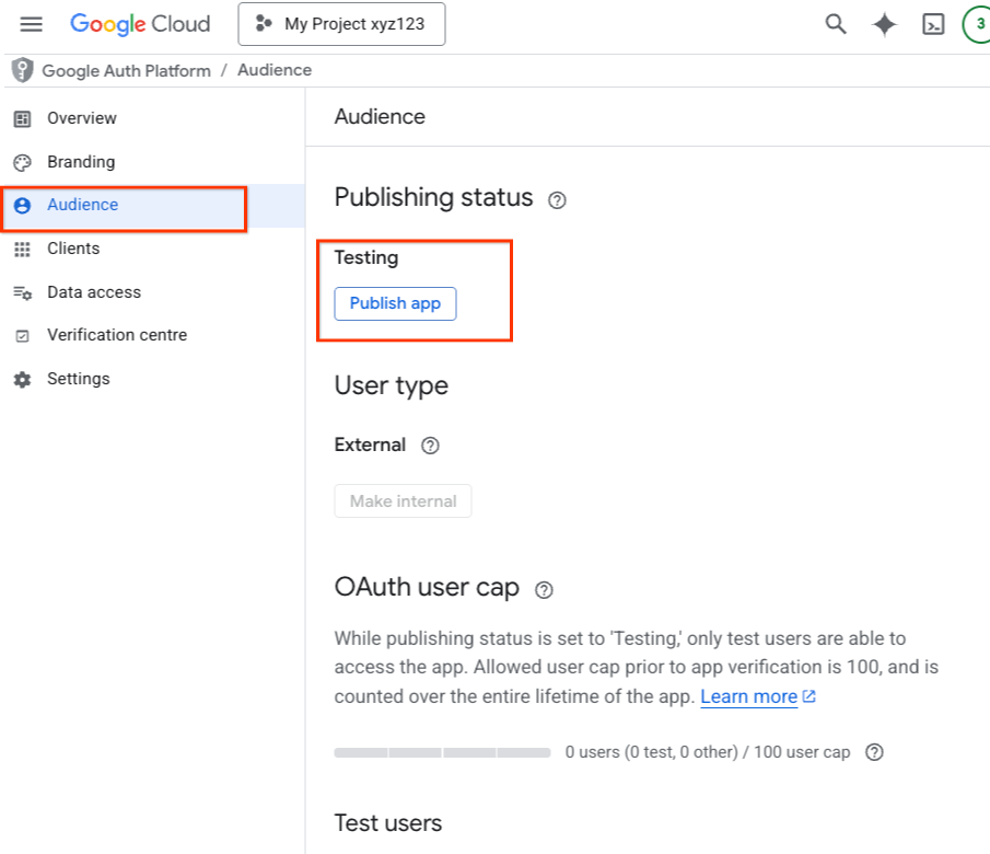 Consumer publish app