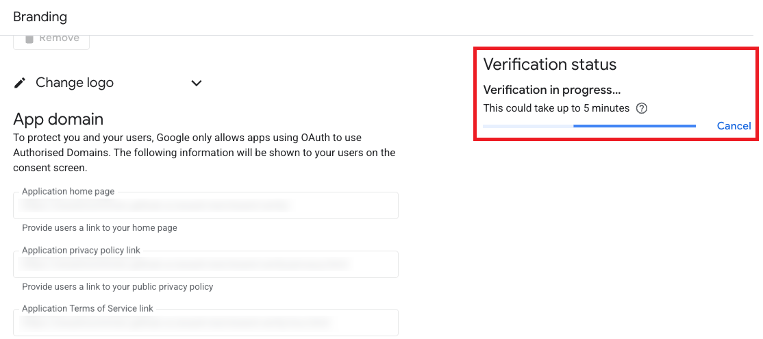 Verification in progress