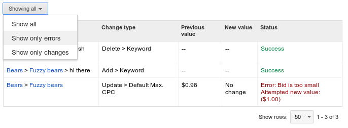 झलक दिखाने वाली स्क्रीन का स्क्रीनशॉट