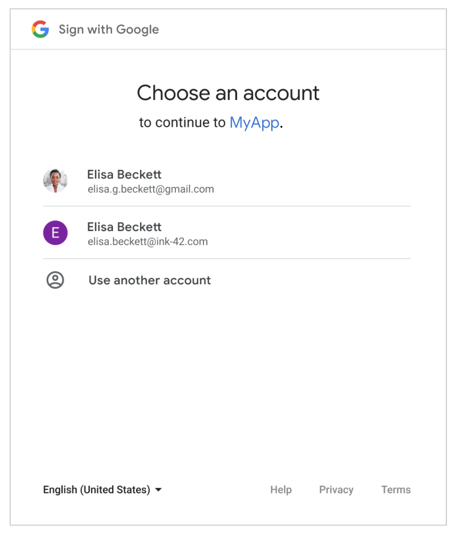 Has-Initial-Session Account Chooser Page.