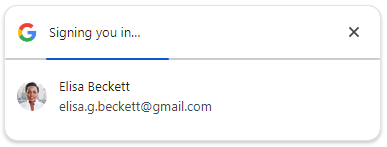 ป๊อปอัปการลงชื่อเข้าใช้ FedCM โดยอัตโนมัติ