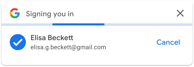 Contoh pop-up login otomatis.