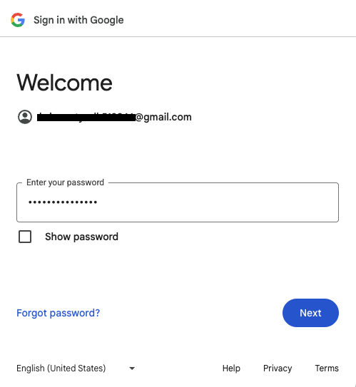 Mot de passe du compte Google de l&#39;enfant