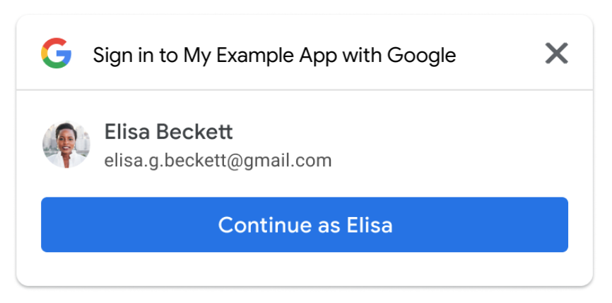 Halaman pengguna yang kembali dengan fitur Sekali Ketuk