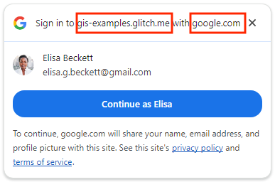 Novo usuário de sessão única usando a API FedCM