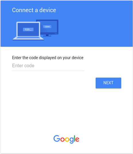 Ingresa un código para conectar un dispositivo.