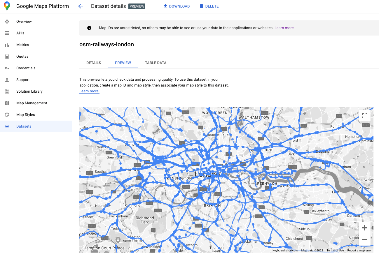 Dataset-Vorschau