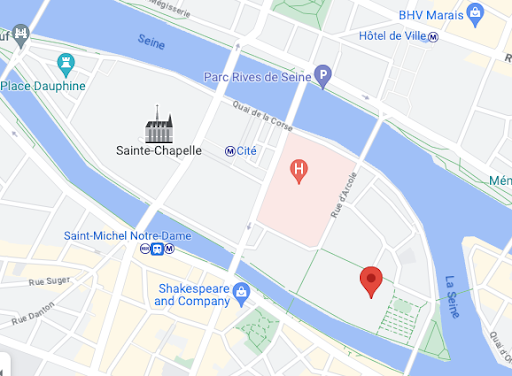 Notre Dame on map