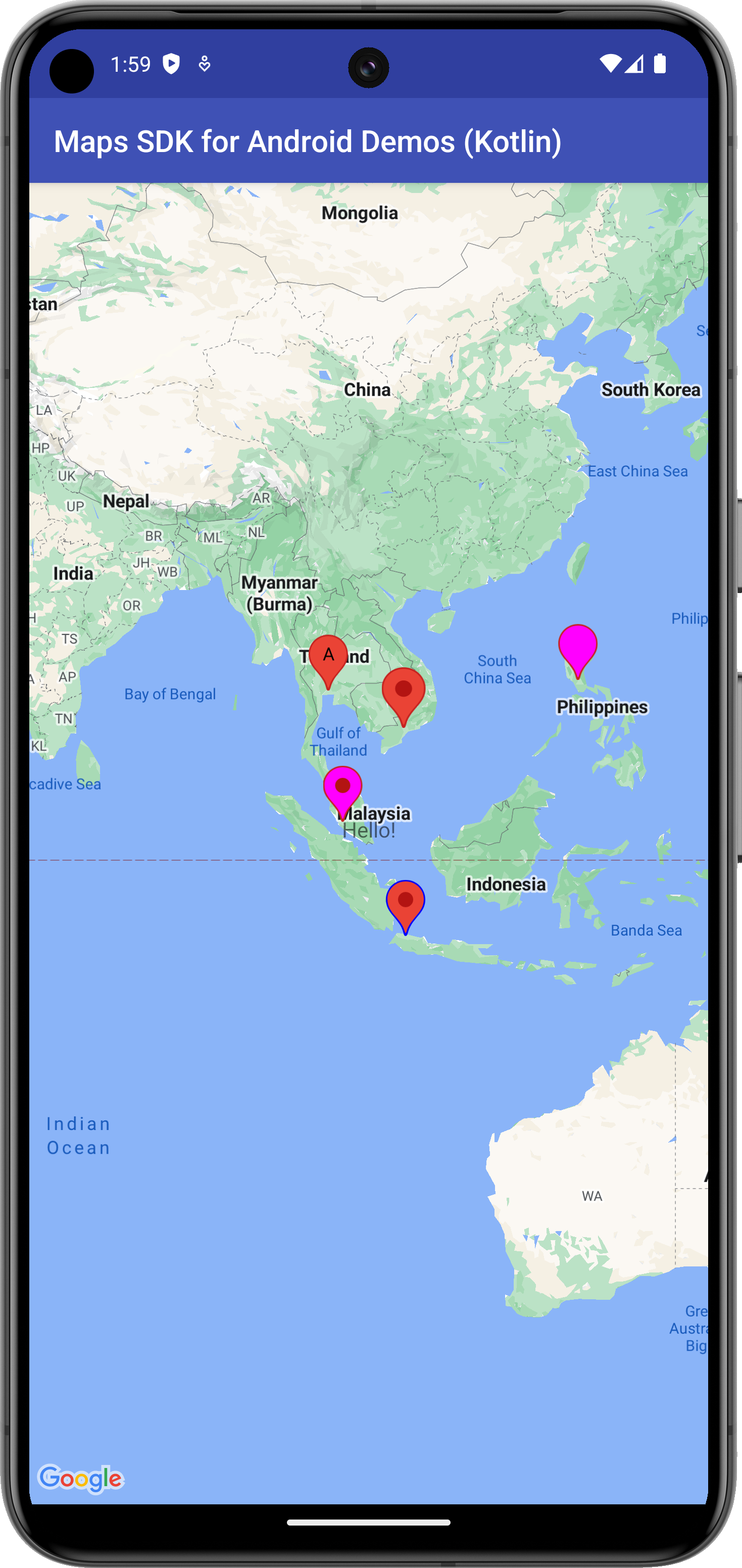 Imagem de "Adicionar marcadores avançados a um mapa"