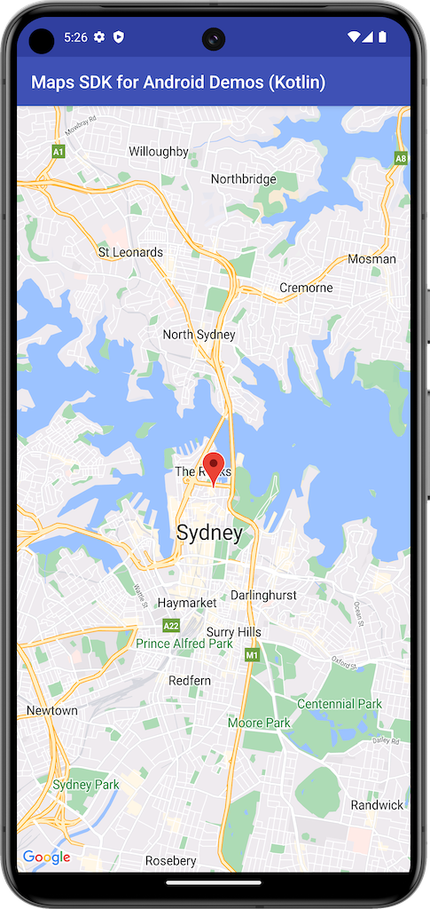 รูปภาพการแสดงแผนที่พื้นฐาน