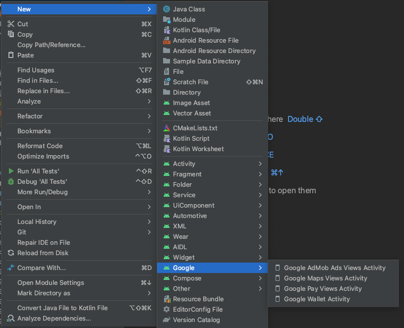 Добавьте действие «Карты».