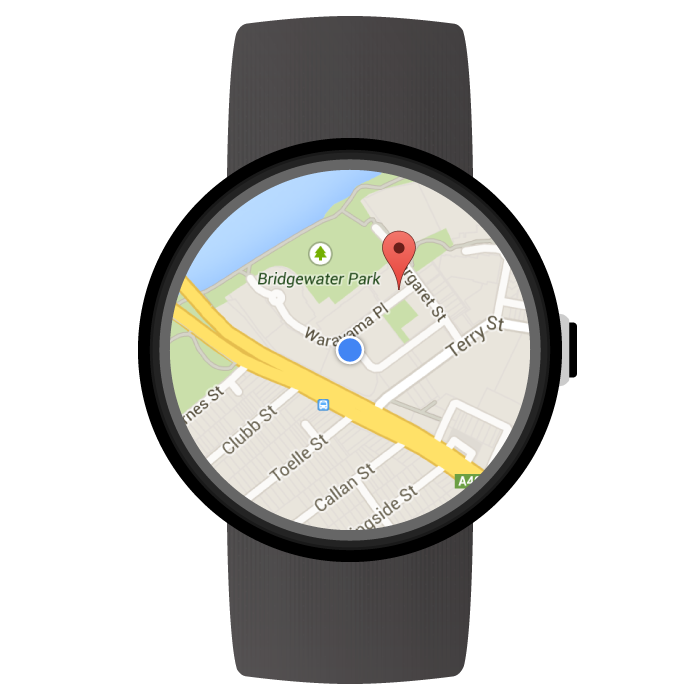 Mapas em dispositivos wearable