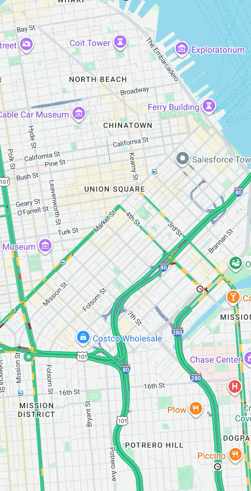 Warstwa natężenia ruchu