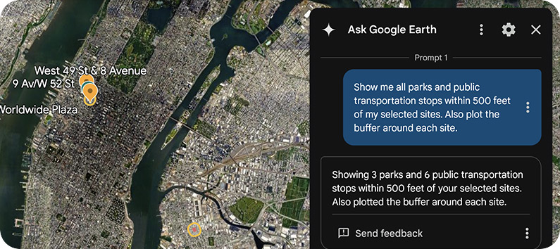 Analyze data within your selection or viewport