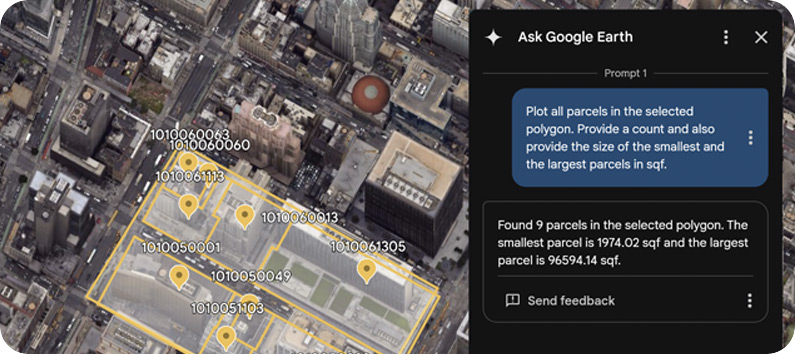 Query parcels and counties