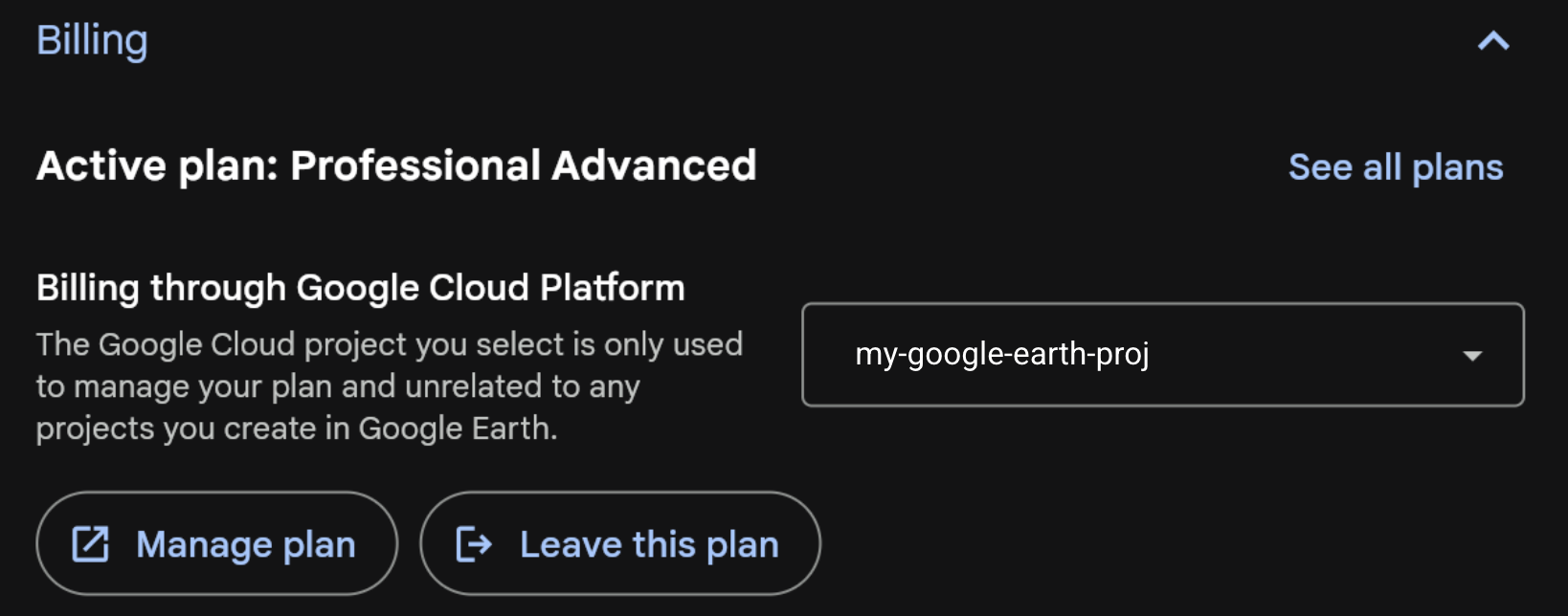 Find active Google cloud billing account
info