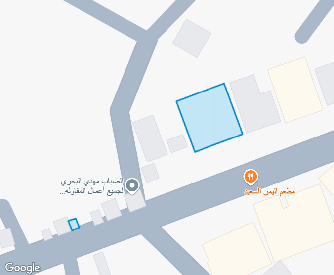 مخطّطان تفصيليان لمبنيَين معروضَين على الخريطة