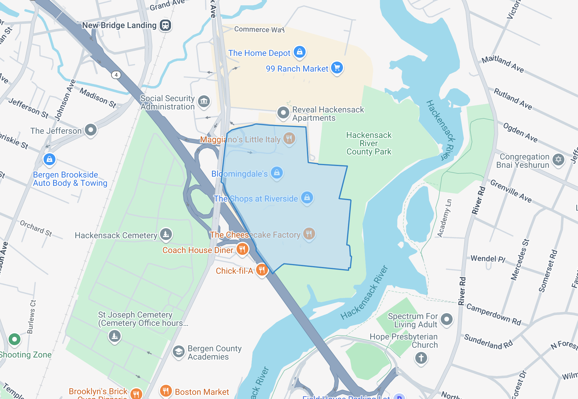 Haritada oluşturulan arazilerin ana hatları