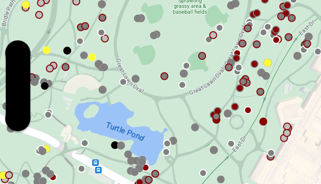 Применить стили к элементам, представляющим цвета белки.