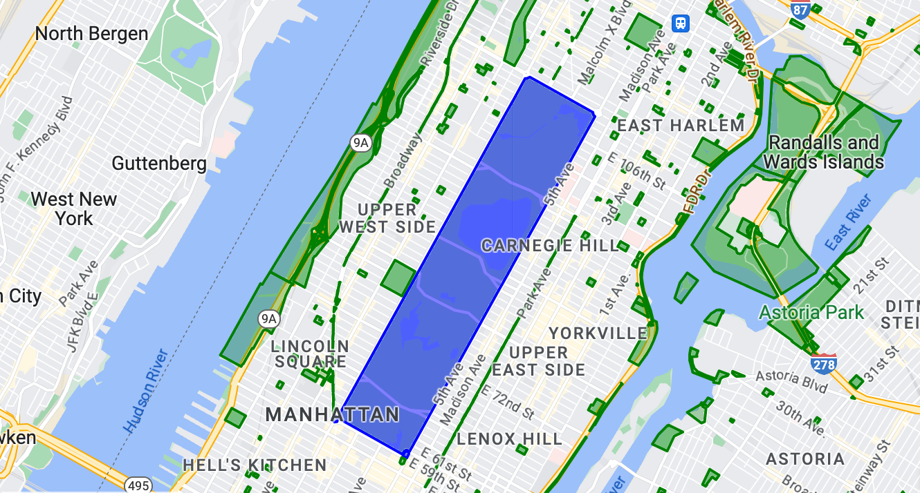 צילום מסך שבו רואים סמן של עכבר לוחץ על מפה.